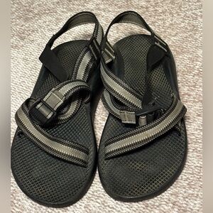 Chaco Men's Black and Gray Z/Cloud Sandals size 10